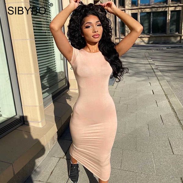 casual dresses sibybo black o-neck summer long dress women short sleeve bodycon maxi dresses 2021 femme streetwear basic slim vestidos l2302, Black;gray
casual dresses sibybo black o-neck summer long dress women short sleeve bodycon maxi dresses 2021 femme streetwear basic slim vestidos l2302, Black;gray