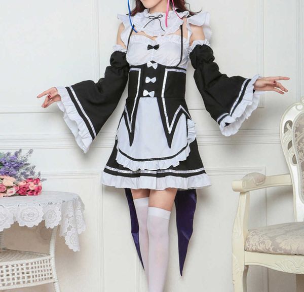 dress from scratch life the is different from that the world ramram's large size servant cosplay women's halloween full, Black
dress from scratch life the is different from that the world ramram's large size servant cosplay women's halloween full, Black