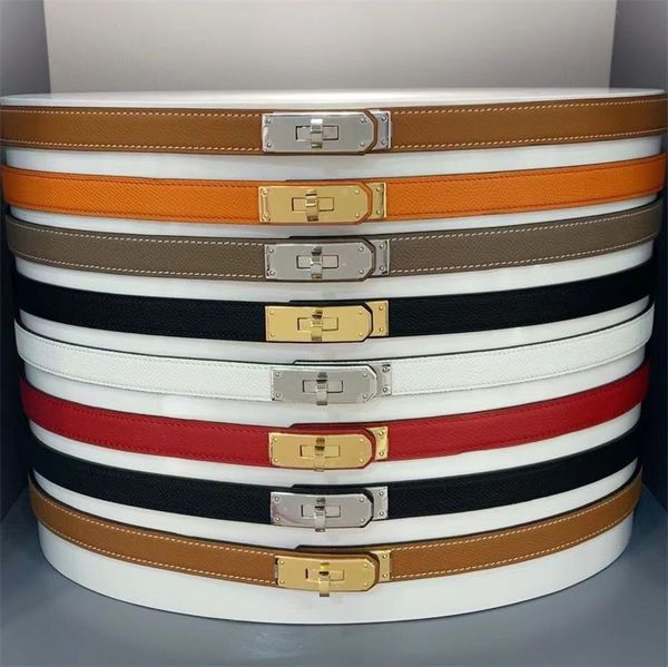 men designer leather belt women luxury belts mini plated gold lock catch multi colors trendy cintura usual exquisite trendy about 18mm wide, Black;brown
men designer leather belt women luxury belts mini plated gold lock catch multi colors trendy cintura usual exquisite trendy about 18mm wide, Black;brown