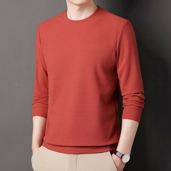 men's sweaters browon 2023 spring autumn fashion waffle men long sleeve round neck pullover casual 230222, White;black
men's sweaters browon 2023 spring autumn fashion waffle men long sleeve round neck pullover casual 230222, White;black