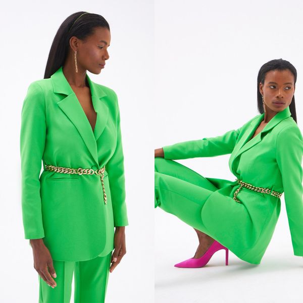 spring celebrity green women pants suits slim fit mother of the bride suit evening party blazer guest wear 2 pieces, Black;red
spring celebrity green women pants suits slim fit mother of the bride suit evening party blazer guest wear 2 pieces, Black;red