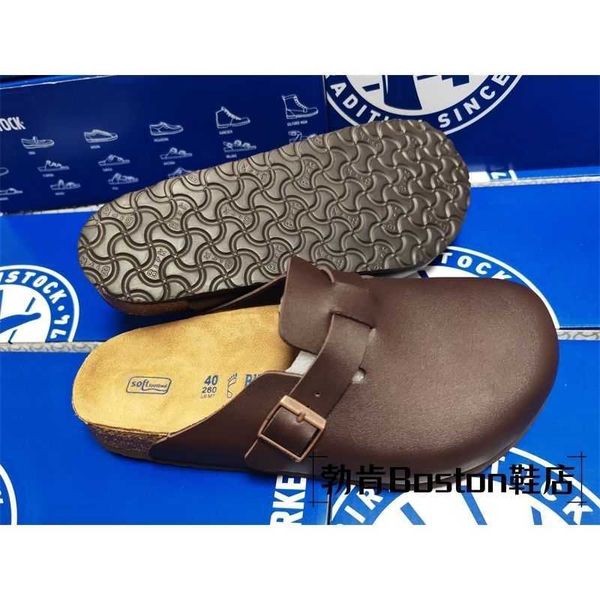 german slippers designer birkinstocks lazy shoes men's and women's boken leather comfortable cork bottom flat heel boken casual ro, Black
german slippers designer birkinstocks lazy shoes men's and women's boken leather comfortable cork bottom flat heel boken casual ro, Black