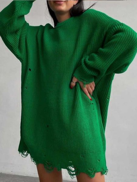 sweater women's autumn/winter long sleeve round neck thick needle hem irregular knit dress fashion high street 230222, White;black
sweater women's autumn/winter long sleeve round neck thick needle hem irregular knit dress fashion high street 230222, White;black