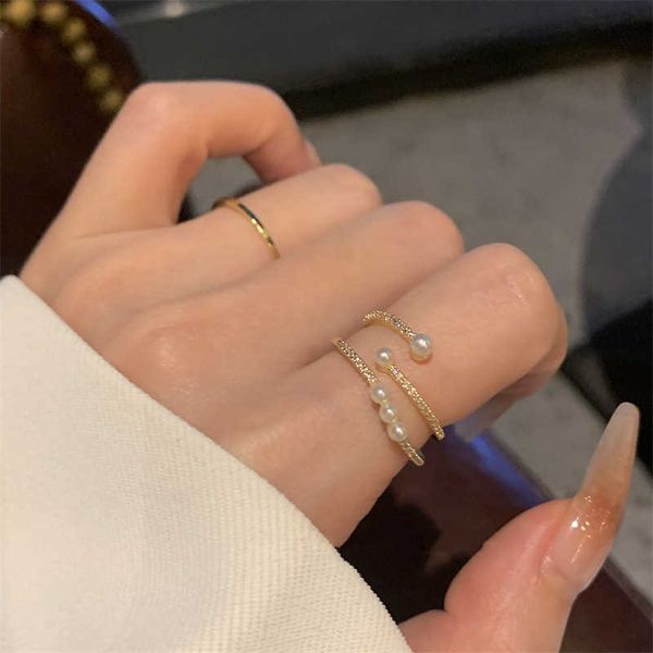 pearl ring female fashion personality ins minority design light luxury simple and exquisite two-piece ring opening temperament, Silver
pearl ring female fashion personality ins minority design light luxury simple and exquisite two-piece ring opening temperament, Silver