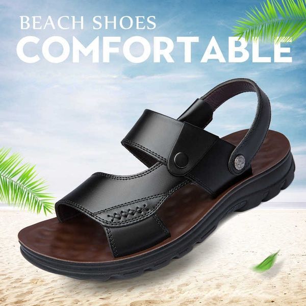 sandals men sandals 2022 leather men's summer shoes man new casual flats slippers comfortable barefoot sandals male beach sandaliasj230, Black
sandals men sandals 2022 leather men's summer shoes man new casual flats slippers comfortable barefoot sandals male beach sandaliasj230, Black