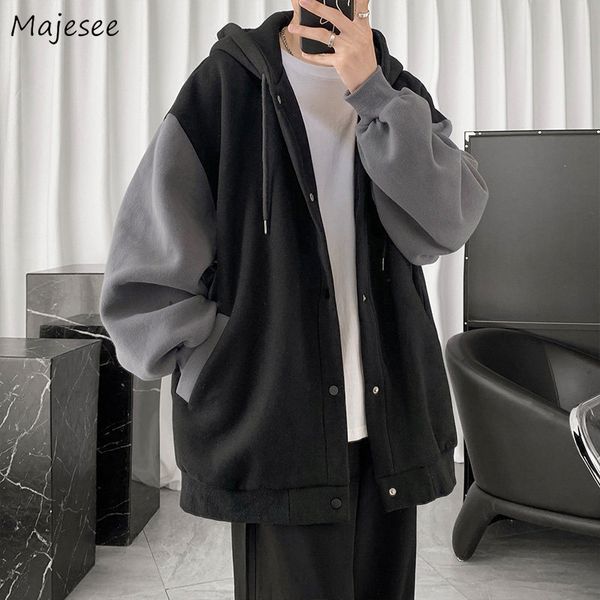 men's jackets hooded men ins high street single breasted casual oversize college panelled retro coats spring autumn mens jacket 230222, Black;brown
men's jackets hooded men ins high street single breasted casual oversize college panelled retro coats spring autumn mens jacket 230222, Black;brown