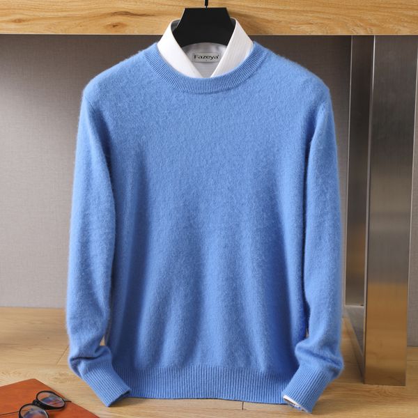 men's sweaters 100 pure mink cashmere oneck pullovers knit autumn and winter long sleeve highend jumpers 230222, White;black
men's sweaters 100 pure mink cashmere oneck pullovers knit autumn and winter long sleeve highend jumpers 230222, White;black