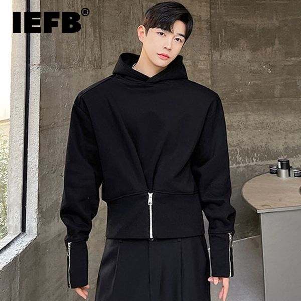men's hoodies sweatshirts iefb autumn winter thickened fleece zipper design silhouette shoulder pad hooded men sweater solid color fash, Black
men's hoodies sweatshirts iefb autumn winter thickened fleece zipper design silhouette shoulder pad hooded men sweater solid color fash, Black