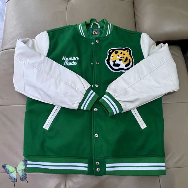 men's jackets human made maury duck embroidery heart baseball jacket thick winter cotton outwear clothes cardigan 230222, Black;brown
men's jackets human made maury duck embroidery heart baseball jacket thick winter cotton outwear clothes cardigan 230222, Black;brown