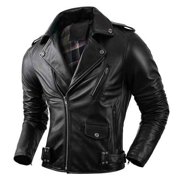 men s leather faux real cowhide jacket coat motor biker clothing riding clothes autumn fashion motorcycle 230221, Black
men s leather faux real cowhide jacket coat motor biker clothing riding clothes autumn fashion motorcycle 230221, Black