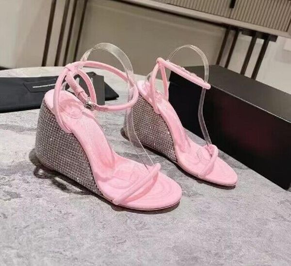 famous designer sandals women luxury dahlia wedged sandals crystal embellished wedge sandals eu35-40 with box dresses wedding, Black
famous designer sandals women luxury dahlia wedged sandals crystal embellished wedge sandals eu35-40 with box dresses wedding, Black