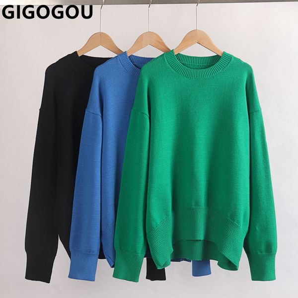 women's sweaters gigogou oversized o-neck autumn winter women pullover sweater fashion knitted loose casual jumper hight street ladies, White;black
women's sweaters gigogou oversized o-neck autumn winter women pullover sweater fashion knitted loose casual jumper hight street ladies, White;black