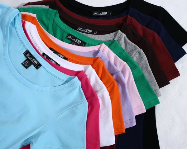 women's t-shirt summer short sleeved slim leggings crewneck simple less women's t-shirt student, White
women's t-shirt summer short sleeved slim leggings crewneck simple less women's t-shirt student, White
