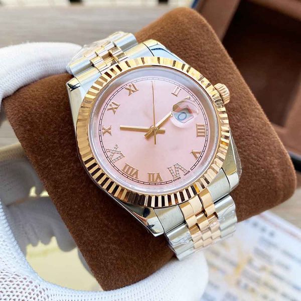 leisure mens watches 31/36/41mm dial mechanical movement original stainless steel strap casual wristwatches fashion couple wristwatch montre, Slivery;brown
leisure mens watches 31/36/41mm dial mechanical movement original stainless steel strap casual wristwatches fashion couple wristwatch montre, Slivery;brown