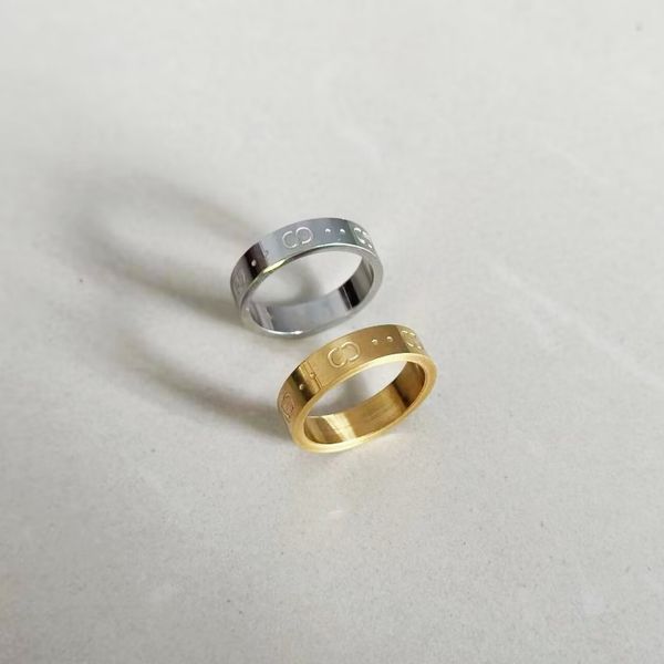 fashion women stainless steel ring designer band rings letter engraving couple jewelry size 6-11, Silver
fashion women stainless steel ring designer band rings letter engraving couple jewelry size 6-11, Silver