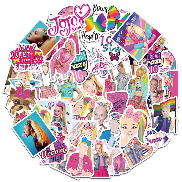 50pcs child star jojo siwa sticker little lori singer graffiti kids toy skateboard car motorcycle bicycle sticker decals wholesale
50pcs child star jojo siwa sticker little lori singer graffiti kids toy skateboard car motorcycle bicycle sticker decals wholesale