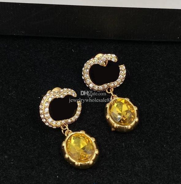 2023vintage designer oval diamond dangle earrings studs fashion double letters crystal rhinestone eardrops earring women have stamp with box, Silver
2023vintage designer oval diamond dangle earrings studs fashion double letters crystal rhinestone eardrops earring women have stamp with box, Silver
