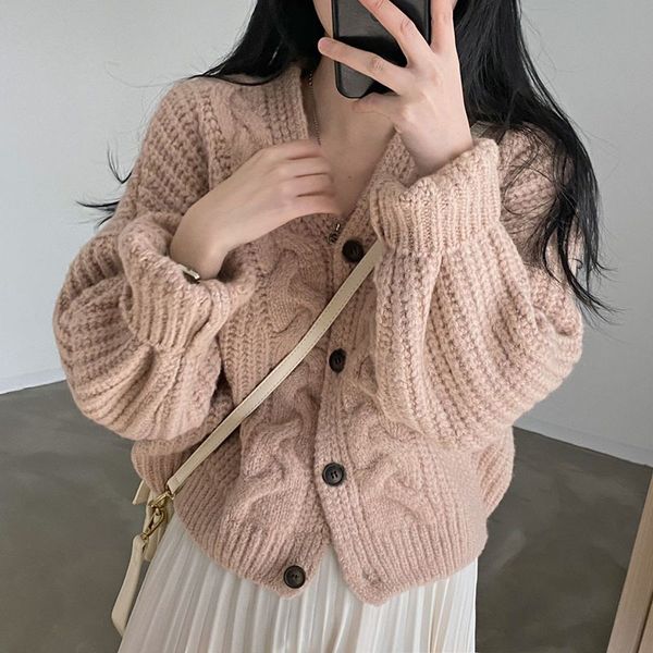 women's sweaters xpqbb twisted knitted cardigan women lazy style loose single breasted sweater coat ladies winter simple casual v neck, White;black
women's sweaters xpqbb twisted knitted cardigan women lazy style loose single breasted sweater coat ladies winter simple casual v neck, White;black
