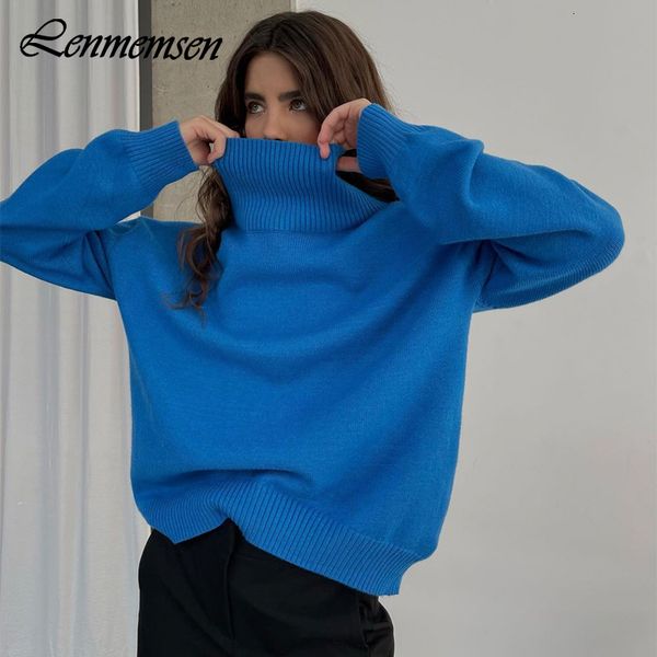women's sweaters lenmemsen winter loose knitted sweater women casual turtleneck long sleeve solid pullover female trendy cashmere basic, White;black
women's sweaters lenmemsen winter loose knitted sweater women casual turtleneck long sleeve solid pullover female trendy cashmere basic, White;black
