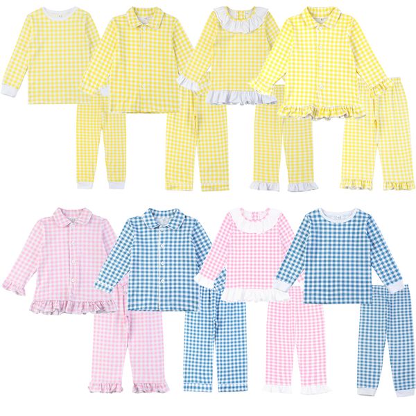 pajamas girls' clothing sets summer boys sleepwear lemon gingham easter pajamas two piece pants set 230222, Blue;red
pajamas girls' clothing sets summer boys sleepwear lemon gingham easter pajamas two piece pants set 230222, Blue;red