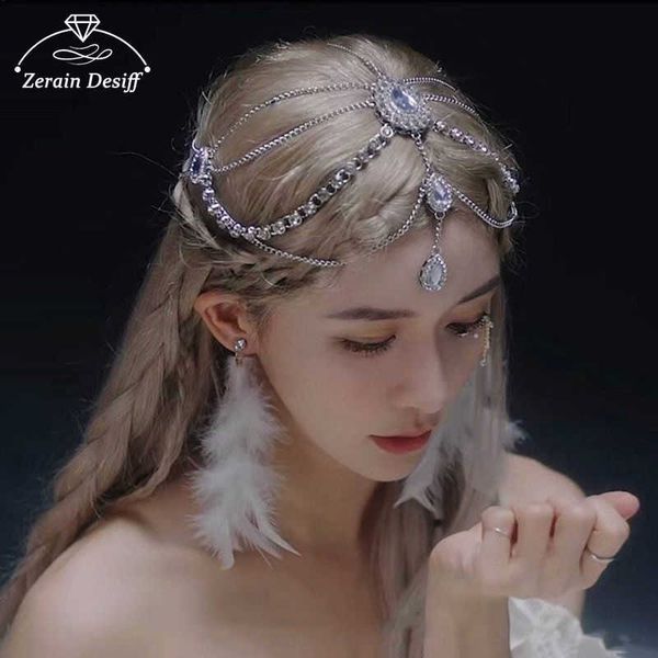 hair clips barrettes luxury bohemian style headdress hair accessories female super fairy ethnic style head chain crystal bride headpiece hal, Golden;silver
hair clips barrettes luxury bohemian style headdress hair accessories female super fairy ethnic style head chain crystal bride headpiece hal, Golden;silver