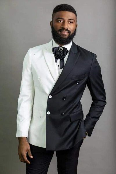 men's suits blazers spliced men suit tailormade 2 pieces blazer black pants tuxedo double breasted business slim fit wedding groom prom, White;black
men's suits blazers spliced men suit tailormade 2 pieces blazer black pants tuxedo double breasted business slim fit wedding groom prom, White;black