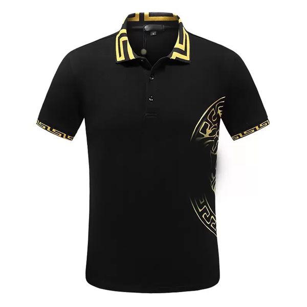 men's polo black and white designer beauty head brand embroidery 100% cotton breathable anti-wrinkle anti-pilling slim business oversiz, White;black
men's polo black and white designer beauty head brand embroidery 100% cotton breathable anti-wrinkle anti-pilling slim business oversiz, White;black