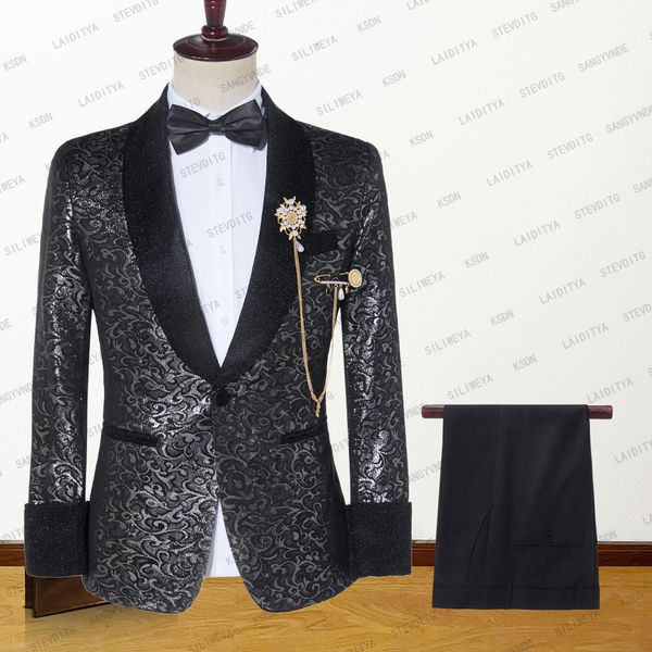 men's suits blazers 2023 black jacquard floral tuxedo men tailormade single breasted with satin shawl lapel dinner wedding groomsmen pr, White;black
men's suits blazers 2023 black jacquard floral tuxedo men tailormade single breasted with satin shawl lapel dinner wedding groomsmen pr, White;black