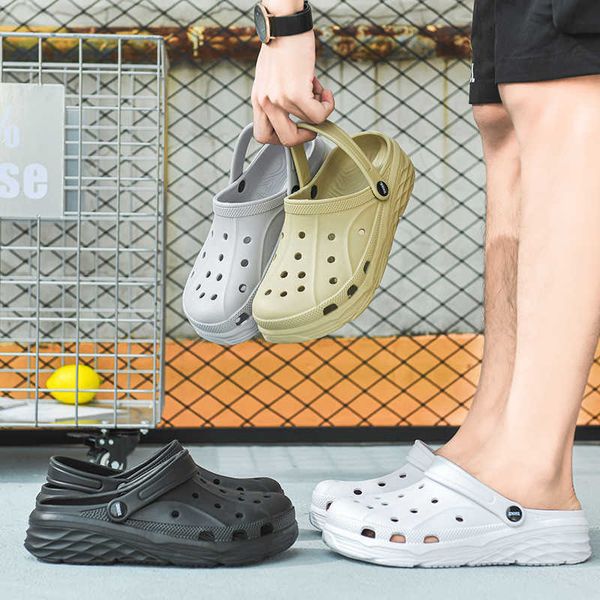 sandals 2022 summer beach slippers thick platform slippers fashion men sandals casual garden clogs waterproof shoes indoor anti-slipj230221, Black
sandals 2022 summer beach slippers thick platform slippers fashion men sandals casual garden clogs waterproof shoes indoor anti-slipj230221, Black