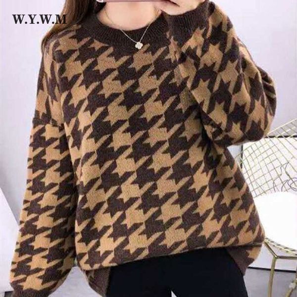 wywm cashmere houndstooth sweater women 2021 autumn soft knitted basic pullovers o neck loose warm female knitwear jumper 230222, White;black
wywm cashmere houndstooth sweater women 2021 autumn soft knitted basic pullovers o neck loose warm female knitwear jumper 230222, White;black