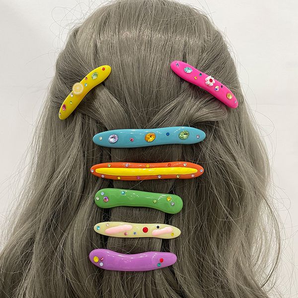 summer candy hair clips resin diamond drop oil hairpin colored barrettes hair accessories cute duckbill clip for women girls, Golden;silver
summer candy hair clips resin diamond drop oil hairpin colored barrettes hair accessories cute duckbill clip for women girls, Golden;silver