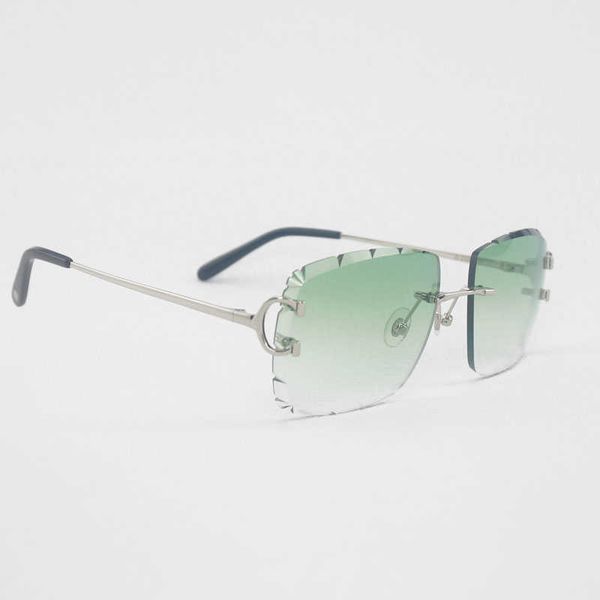 diamond cutting rimless sunglasses men oversize c wire eyewear women for summer clear glasses metal frame new fashion factory sun glasses 70, White;black
diamond cutting rimless sunglasses men oversize c wire eyewear women for summer clear glasses metal frame new fashion factory sun glasses 70, White;black