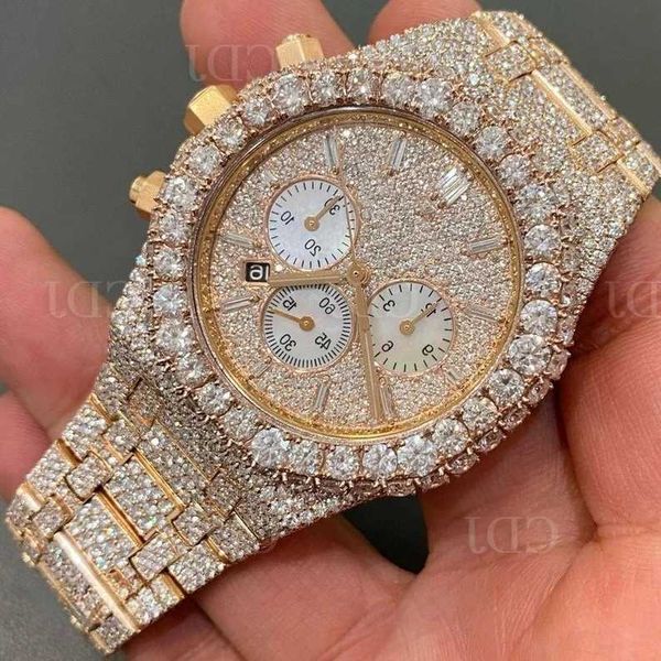 wristwatch luxury customize iced out vvs 1 diamond hip hop mechanical watch gold plated stainls steel bust down wrist watchw7vr, Slivery;brown
wristwatch luxury customize iced out vvs 1 diamond hip hop mechanical watch gold plated stainls steel bust down wrist watchw7vr, Slivery;brown