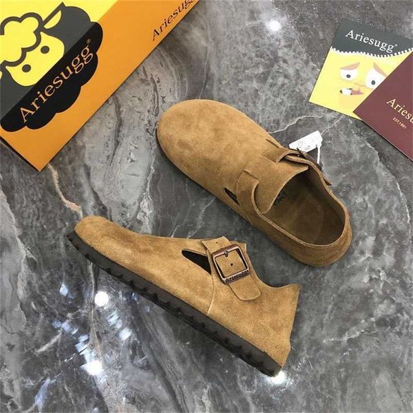 designer birkinstock slippers outlet full-inclusive elevated single shoes for men and women with the same leather cork soles one foot slacke, Black 
designer birkinstock slippers outlet full-inclusive elevated single shoes for men and women with the same leather cork soles one foot slacke, Black