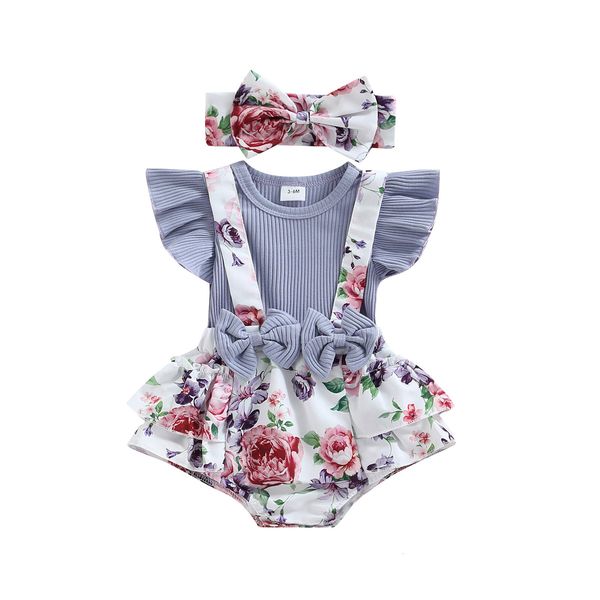 jumpsuits baby girls romper round neck ruffle sleeve bowknot decorated floral printed patchwork romper headband 230223, Blue
jumpsuits baby girls romper round neck ruffle sleeve bowknot decorated floral printed patchwork romper headband 230223, Blue