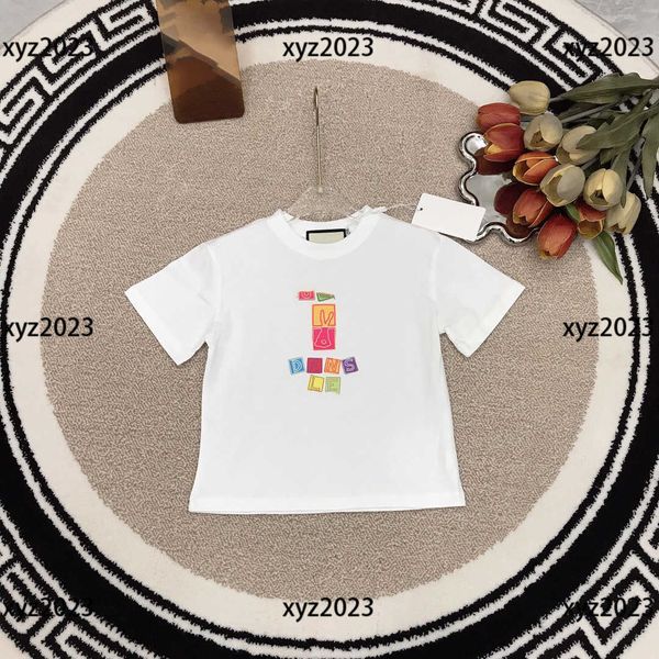 2023 kids short sleeve baby t-shirt child clothing summer alphabet block color matching logo breathable round neck new size 100-150 cm, Blue
2023 kids short sleeve baby t-shirt child clothing summer alphabet block color matching logo breathable round neck new size 100-150 cm, Blue