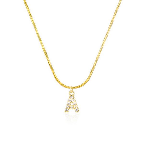 inlaid zircon pendant necklaces letter initial pendant necklace for women gold chain cute charms collier alphabet necklaces jewelry friends, Silver
inlaid zircon pendant necklaces letter initial pendant necklace for women gold chain cute charms collier alphabet necklaces jewelry friends, Silver