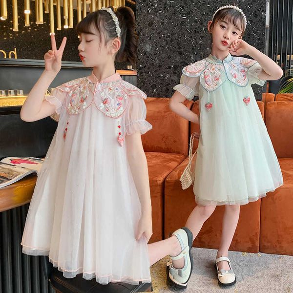 girl's dresses summer girls cheongsam dresses flower embroidery neck princess kids party birthday dresses teenager children's cost, Red;yellow
girl's dresses summer girls cheongsam dresses flower embroidery neck princess kids party birthday dresses teenager children's cost, Red;yellow