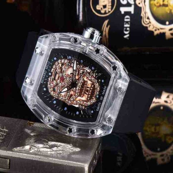 leisure luxury mens barrel mechanics watch richa milles rhinestone skull wine hollowed out fashion trendy personality 0hwy, Black;brown
leisure luxury mens barrel mechanics watch richa milles rhinestone skull wine hollowed out fashion trendy personality 0hwy, Black;brown