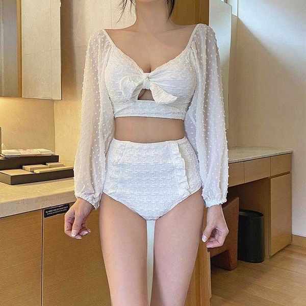 swimsuit for women ins fairy style springs conservative split bikini slim, White;black
swimsuit for women ins fairy style springs conservative split bikini slim, White;black