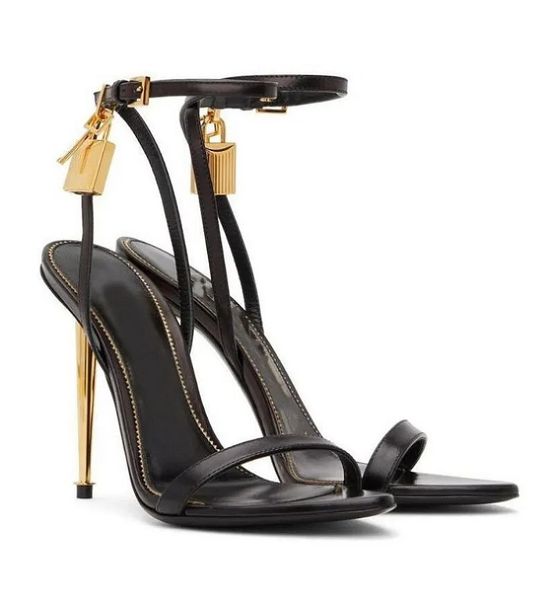 luxury tomfdsls sandals metal padlock narrow word band high-heeled sandal women's leather high-heeled shoes original box transportation, Black
luxury tomfdsls sandals metal padlock narrow word band high-heeled sandal women's leather high-heeled shoes original box transportation, Black