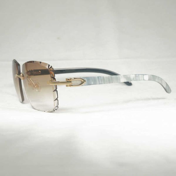 new lenses shape oversize rimless sunglasses men wood diamond cutting sun glasses natural horn shades for summer club eyewear new fashion fa, White;black
new lenses shape oversize rimless sunglasses men wood diamond cutting sun glasses natural horn shades for summer club eyewear new fashion fa, White;black