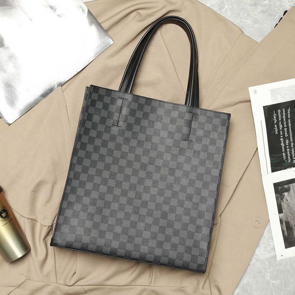 briefcases trend simple style men's and women's computer bag h japanese korean shoulder leather lattice leisure briefcase 230223
briefcases trend simple style men's and women's computer bag h japanese korean shoulder leather lattice leisure briefcase 230223