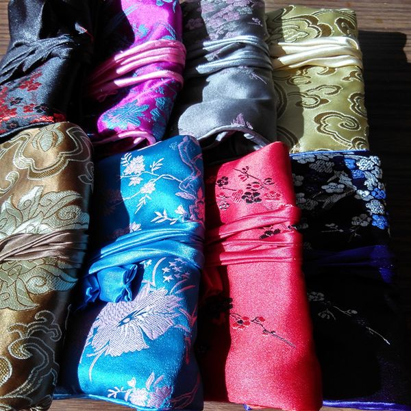 custom chinese travel silk brocade jewelry storage pouches drawstring zip roll up packaging cosmetic bags for women (10pcs), Pink;blue
custom chinese travel silk brocade jewelry storage pouches drawstring zip roll up packaging cosmetic bags for women (10pcs), Pink;blue