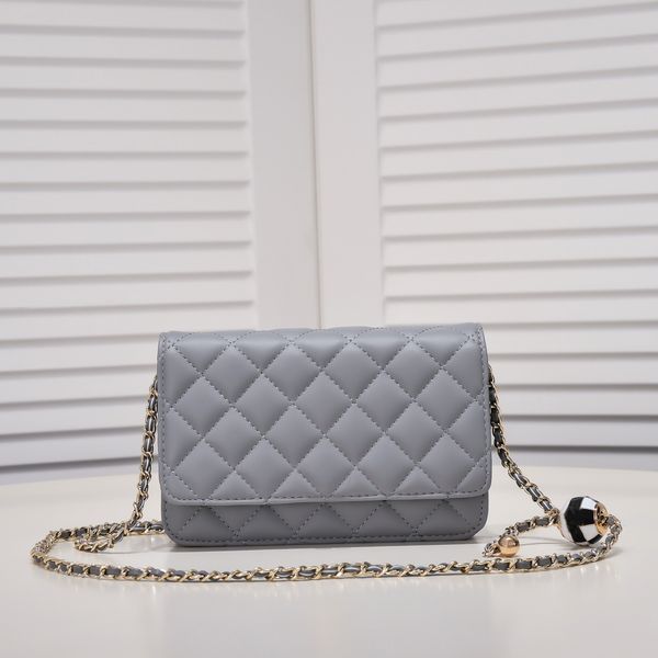 designer bag 7a luxury quality women flap purse gold chain black and white ball decoration tote
designer bag 7a luxury quality women flap purse gold chain black and white ball decoration tote