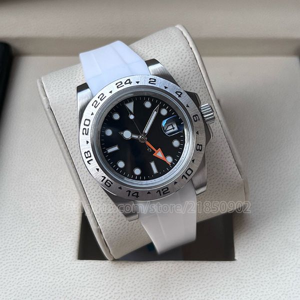 luxury watch men's automatic wristwatch machine 42mm watches ceramic black ceramic dial 316 fine steel strap folding buckle montre de l, Slivery;brown
luxury watch men's automatic wristwatch machine 42mm watches ceramic black ceramic dial 316 fine steel strap folding buckle montre de l, Slivery;brown
