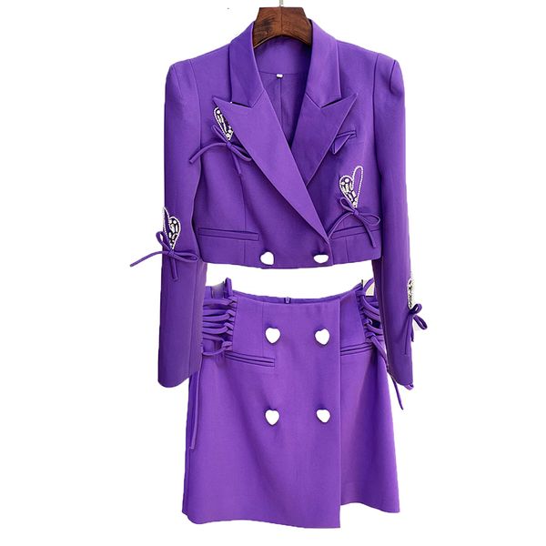 two piece dress est 2023 designer runway suit set women's heart beaded bow diamonds buttons short blazer mini skirt 230222, White
two piece dress est 2023 designer runway suit set women's heart beaded bow diamonds buttons short blazer mini skirt 230222, White