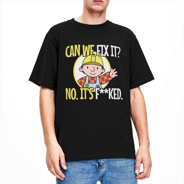 men's tshirts novelty bob the builder can we fix it t men women o neck 100 cotton funny repair man tee gift idea 230223, White;black
men's tshirts novelty bob the builder can we fix it t men women o neck 100 cotton funny repair man tee gift idea 230223, White;black