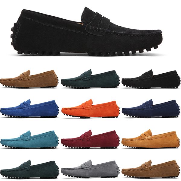 men casual shoes mens slip on lazy suede leather shoe big size 38-47 khaki, Black
men casual shoes mens slip on lazy suede leather shoe big size 38-47 khaki, Black