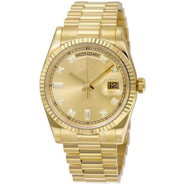 19 styles luxury watch mens watches day date automatic mechanical movement gold dial glide smooth 40mm stainless steel case strap wristwatch, Slivery;brown
19 styles luxury watch mens watches day date automatic mechanical movement gold dial glide smooth 40mm stainless steel case strap wristwatch, Slivery;brown